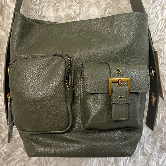💚💚NWT-STEVE MADDEN OLIVE GREEN SHOULDER BAG AND WALLET💚💚 - Picture 8 of 17